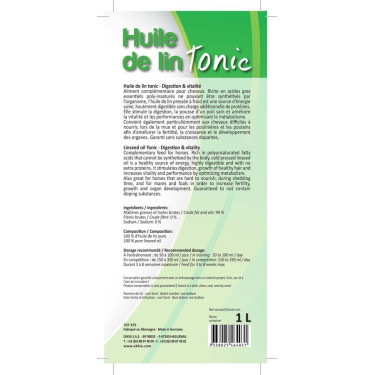 Huile de lin Tonic Hippotonic Huile de lin Tonic Hippotonic