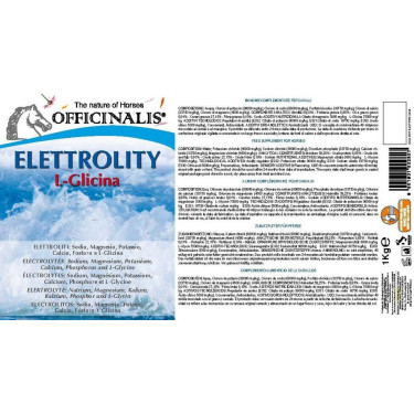 Aanvullend voer Officinalis® Elektrolyten L-Glycine Aanvullend voer Officinalis® Elektrolyten L-Glycine