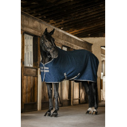 Horseware Rambo Techni Waffle Cooler zweetdeken Marine / onweer / zilvergrijs Marineblauw