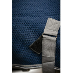 Couverture séchante Horseware Rambo Techni Waffle Cooler Marine / orage / gris argent Bleu marine