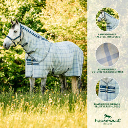 Couvre-cou anti-mouches Horseware Newmarket Marine witney Bleu marine Couvre-cou anti-mouches Horseware Newmarket Marine witney Bleu marine