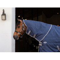 Horseware Rhino 100g staldeken halsstuk Zwart / titaniumgrijs / klassiek blauw Horseware Rhino 100g staldeken halsstuk Zwart / titaniumgrijs / klassiek blauw