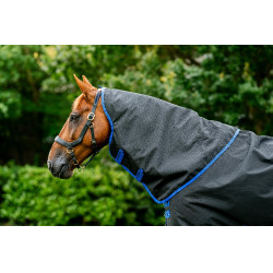 Halshoes Horseware Amigo Ripstop 900D Turnout Hood 150g Zwart / klassiek blauw Halshoes Horseware Amigo Ripstop 900D Turnout Hood 150g Zwart / klassiek blauw