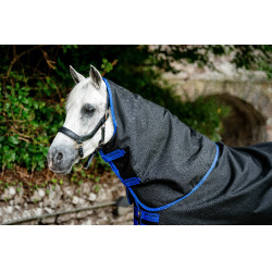 Halshoes Horseware Amigo Ripstop 900D Turnout Hood 150g Zwart / klassiek blauw Halshoes Horseware Amigo Ripstop 900D Turnout Hood 150g Zwart / klassiek blauw