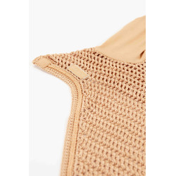 Tapis Sunny et bonnet Funny Harcour pack Abricot / doré clair Orange