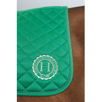 Tapis Sunny et bonnet Funny Harcour pack Vert / doré clair