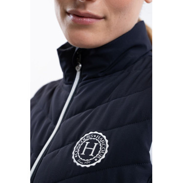 Mouwloos vest Harcour Pola dames Marine / wit Blauw