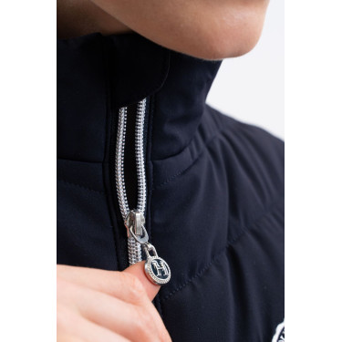 Mouwloos vest Harcour Pola dames Marine / wit Blauw