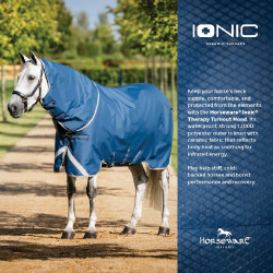 Couvre-cou Horseware Ionic Therapy Turnout 0g Bleu imperial / argent / marine Couvre-cou Horseware Ionic Therapy Turnout 0g Bleu imperial / argent / marine