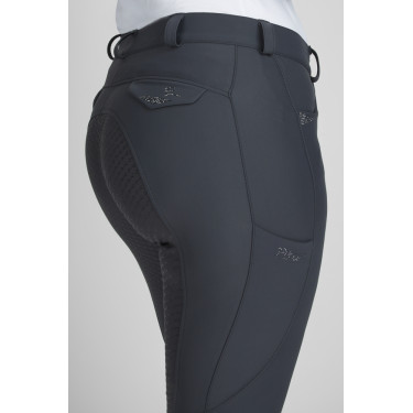 Pikeur Laure damesbroek full grip mid waist 3006 Donkere schaduw Grijs