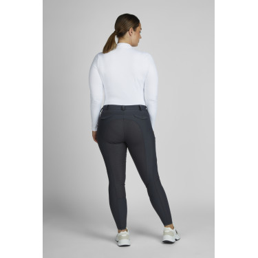 Pikeur Laure damesbroek full grip mid waist 3006 Donkere schaduw Grijs