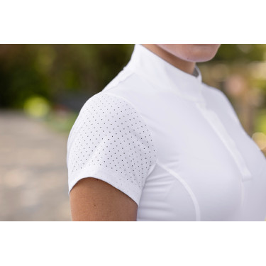 Polo de compétition Covalliero femme Blanc