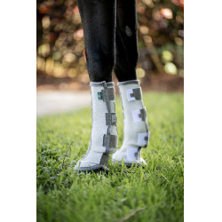 Guêtres anti-mouches Horseware par 2 Argent / gris titanium / argent