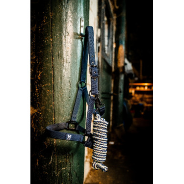 Licol et longe Horseware Newmarket Marine witney Bleu marine