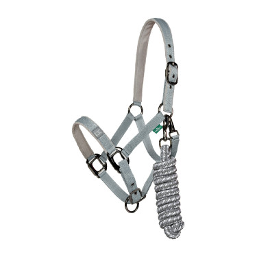 Licol et longe Horseware Newmarket Charbon de bois witney Gris