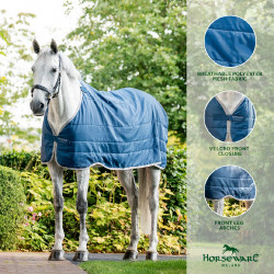 Liner Horseware Ionic Therapy 50g Bleu imperial / argent /Marine Blauw Liner Horseware Ionic Therapy 50g Bleu imperial / argent /Marine Blauw