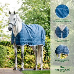 Liner Horseware Ionic Therapy 50g Bleu imperial / argent /Marine Blauw Liner Horseware Ionic Therapy 50g Bleu imperial / argent /Marine Blauw