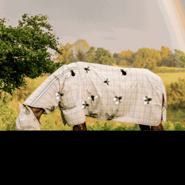 Masques anti-mouches Horseware Newmarket Charbon de bois witney Gris