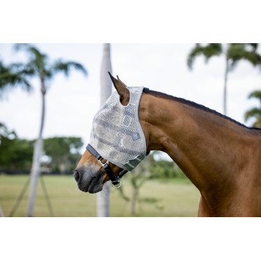 Masques anti-mouches Horseware Newmarket sans oreilles Charbon de bois witney Gris