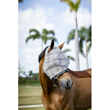 Masques anti-mouches Horseware Newmarket sans oreilles Charbon de bois witney Gris