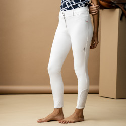 Pantalon Horseware AA Aria patch genoux taille mi haute Blanc Pantalon Horseware AA Aria patch genoux taille mi haute Blanc