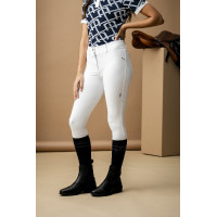 Pantalon Horseware AA Aria patch genoux taille mi haute Blanc