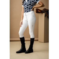 Pantalon Horseware AA Aria patch genoux taille mi haute Blanc Pantalon Horseware AA Aria patch genoux taille mi haute Blanc