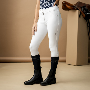 Horseware AA Aria rijbroek met kniestukken en middelhoge taille Wit