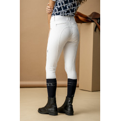 Pantalon Horseware AA Aria patch genoux taille mi haute Blanc Pantalon Horseware AA Aria patch genoux taille mi haute Blanc
