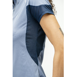 Polo 1/4 zip Horseware Stamina manches courtes Bleu Polo 1/4 zip Horseware Stamina manches courtes Bleu