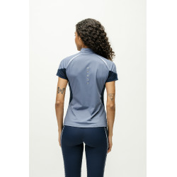 Polo 1/4 zip Horseware Stamina manches courtes Bleu Polo 1/4 zip Horseware Stamina manches courtes Bleu