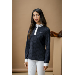 Polo de concours Horseware AA Alcina manches longues Charbon de bois Gris Polo de concours Horseware AA Alcina manches longues Charbon de bois Gris