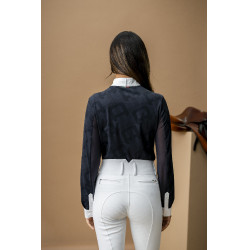 Polo de concours Horseware AA Alcina manches longues Charbon de bois Gris Polo de concours Horseware AA Alcina manches longues Charbon de bois Gris