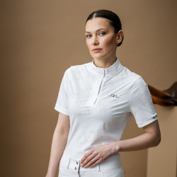 Wedstrijdpolo Horseware AA Elena met korte mouwen Wit Wedstrijdpolo Horseware AA Elena met korte mouwen Wit