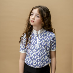 Polo Horseware AA Kids Zanara Bleu sicilien Polo Horseware AA Kids Zanara Bleu sicilien
