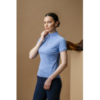 Polo Horseware AA Tech Quarter Gia Bleu sicilien