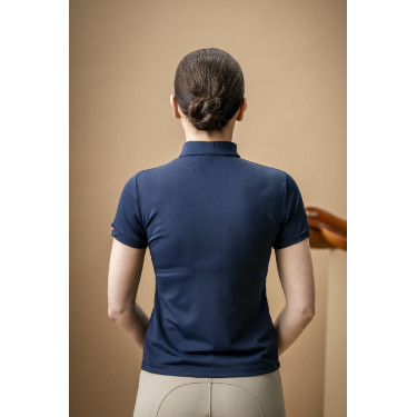 Polo Horseware AA Tech Quarter Gia Marine Marineblauw