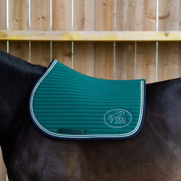 Jump'In Balthazar zadeldek Groen / marineblauw Jump'In Balthazar zadeldek Groen / marineblauw