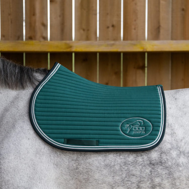 Jump'In Balthazar zadeldek Groen / marineblauw Jump'In Balthazar zadeldek Groen / marineblauw