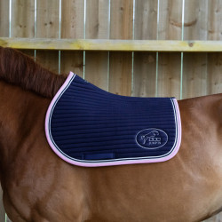 Tapis Jump'In Balthazar Marine / rose Bleu