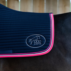 Jump'In Balthazar zadeldek Marine / fuchsia Blauw