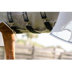 Vliegendeken Horseware Rambo Protector Integrated Zilver / marine