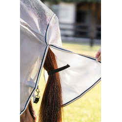 Vliegendeken Horseware Rambo Protector Fieldsafe Zilver / marine
