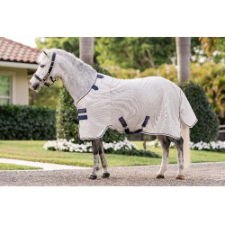 Chemise anti-mouches Horseware Amigo Bug Rug Pony Argent / citron / marine / rose / bleu