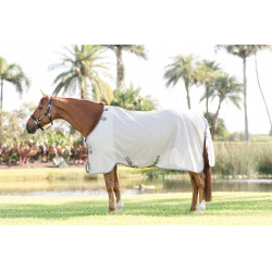 Chemise anti-mouches Horseware Amigo Bug Rug Argent / gris titanium / argent