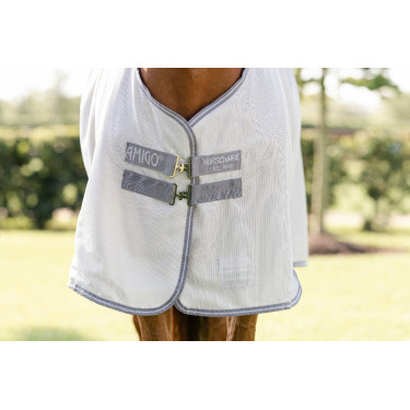 Chemise anti-mouches Horseware Amigo Bug Rug Argent / gris titanium / argent