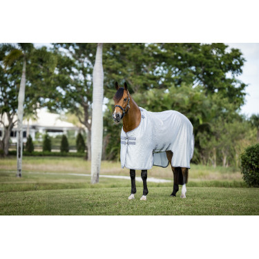 Chemise anti-mouches Horseware Amigo Bug Buster Argent / gris titanium / argent Chemise anti-mouches Horseware Amigo Bug Buster Argent / gris titanium / argent