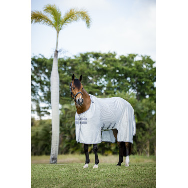 Vliegendeken Horseware Amigo Bug Buster Zilver / titaniumgrijs / zilver Vliegendeken Horseware Amigo Bug Buster Zilver / titaniumgrijs / zilver