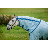 Couvre-cou anti-mouches Amigo Horseware Bug Buster Bleu azure / marine / bleu électrique Couvre-cou anti-mouches Amigo Horseware Bug Buster Bleu azure / marine / bleu électrique