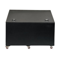 Bac à aliments en aluminium Grooming Deluxe by Kentucky sur roues Noir